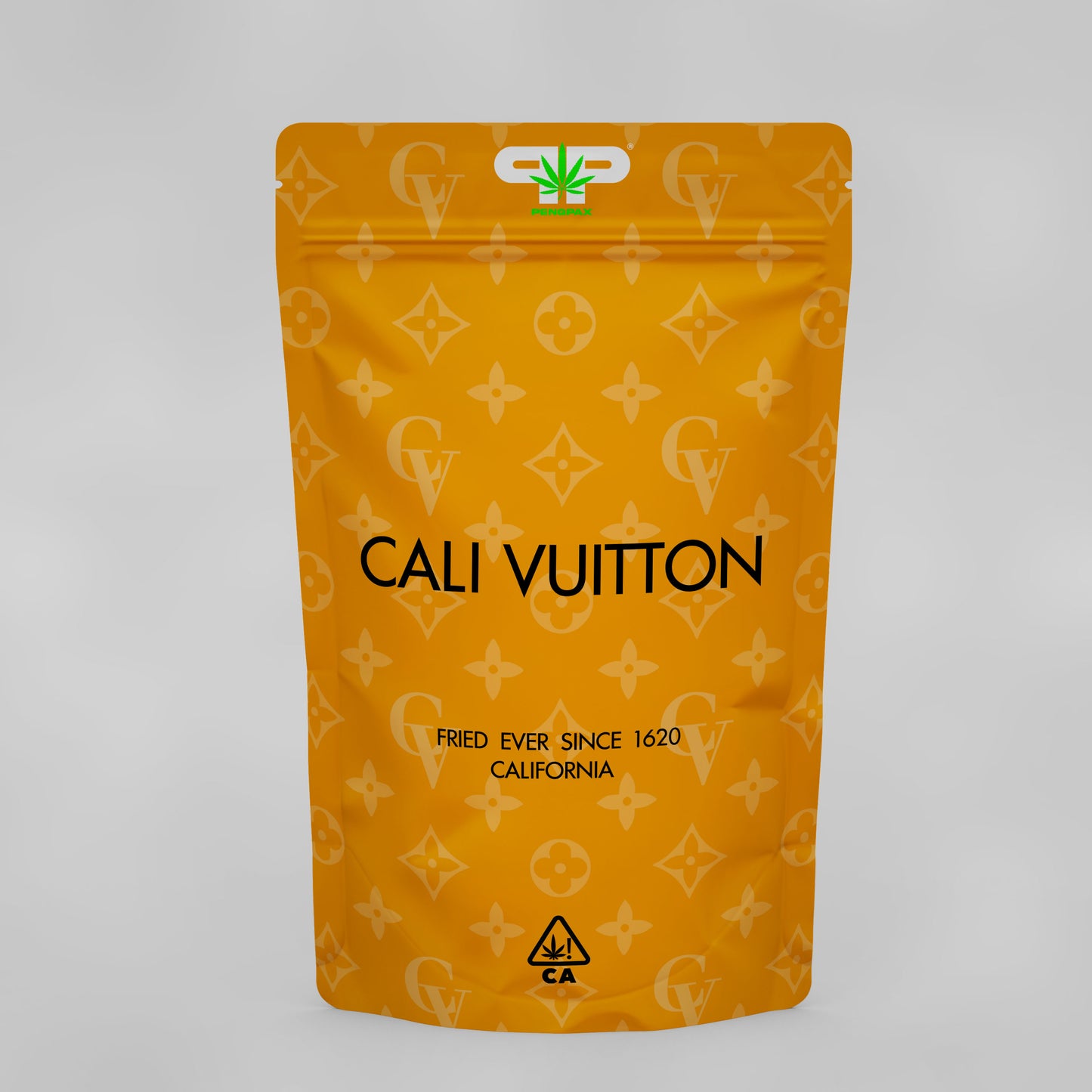 'Cali Vuitton' Mylar bag