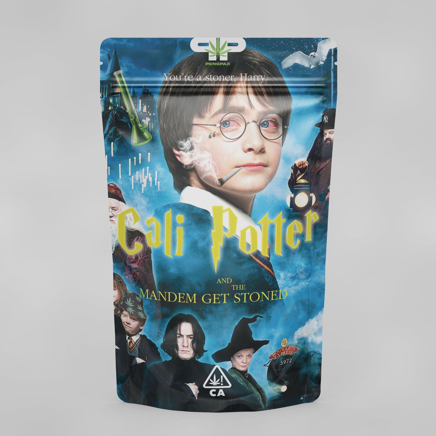'Cali Potter' Mylar bag