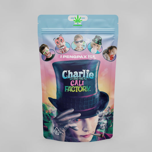 'Charlie and The Cali Factory' Mylar bag