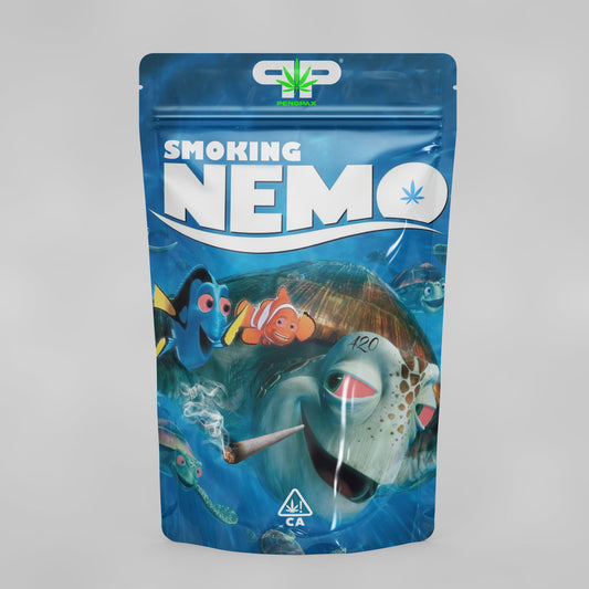 'Smoking Nemo' Mylar bag